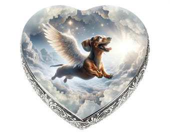Dachshund - Sacred Skyscape Cremation Urns for Dog Ashes Urns for Pets & Dog Urn or Dog Urns for Ashes Custom Dog Urn