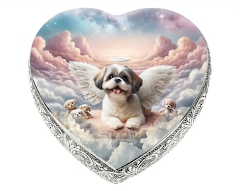 Shih Tzu - Paradise Beam Cremation Urns for Dog Ashes Urns for Pets & Dog Urn or Dog Urns for Ashes Custom Dog Urn