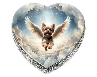 Yorkshire Terrier - Heavenly Glow Cremation Urns for Dog Ashes Urns for Pets & Dog Urn or Dog Urns for Ashes Custom Dog Urn