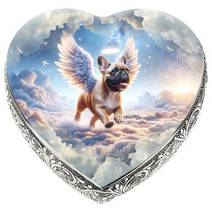 Französische Bulldogge - Zenith Halo Feuerbestattung Urne für Hundeasche Urne für Haustiere & Hund Urne oder Hundeurne für Asche Benutzerdefinierte Hundeurne