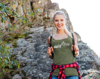 Lonely Mountain Damen Racerback Tank Top - Perfekt für den Lagenlook