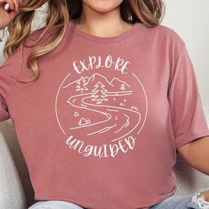 Adventure Shirt, Camping Shirt, Explore Shirt, Adventure TShirt, River Tee, Outdoor Adventure Tee, Gift for Her, Nature Shirt, Outdoor Lover