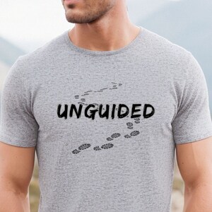 Hiking Shirt, Tracks Shirt, Hiker TShirt, Adventure Tee, Outdoor Adventure Shirt, Camping Shirt, Nature Lover, DIY Shirt, Unguided Shirt