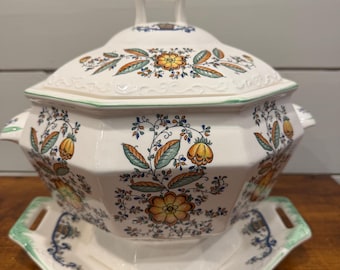 Vintage Floral Soup Tureen