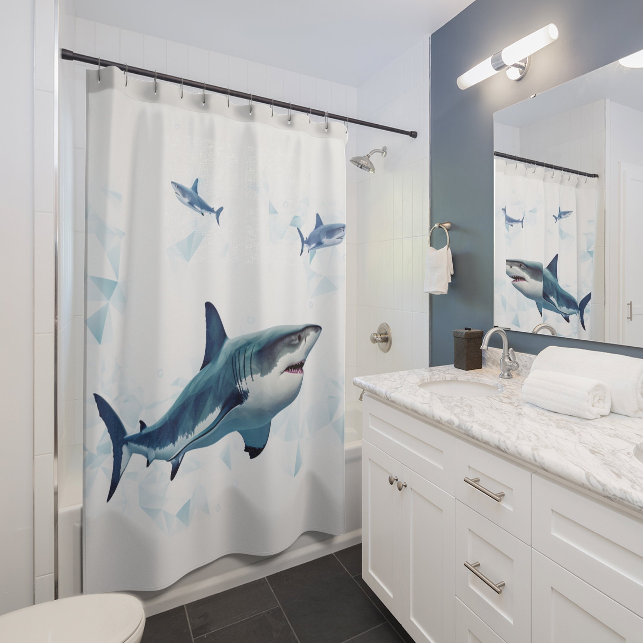 Shark Shower Curtains 