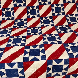 Red White and Blue stripes and stars