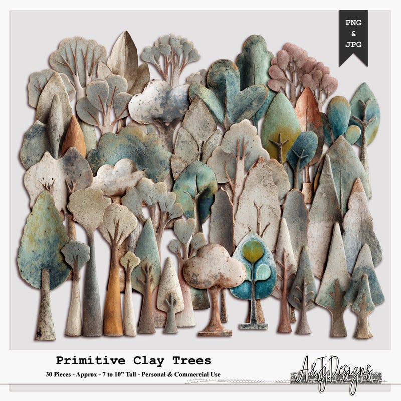Green Forest Clipart - Etsy