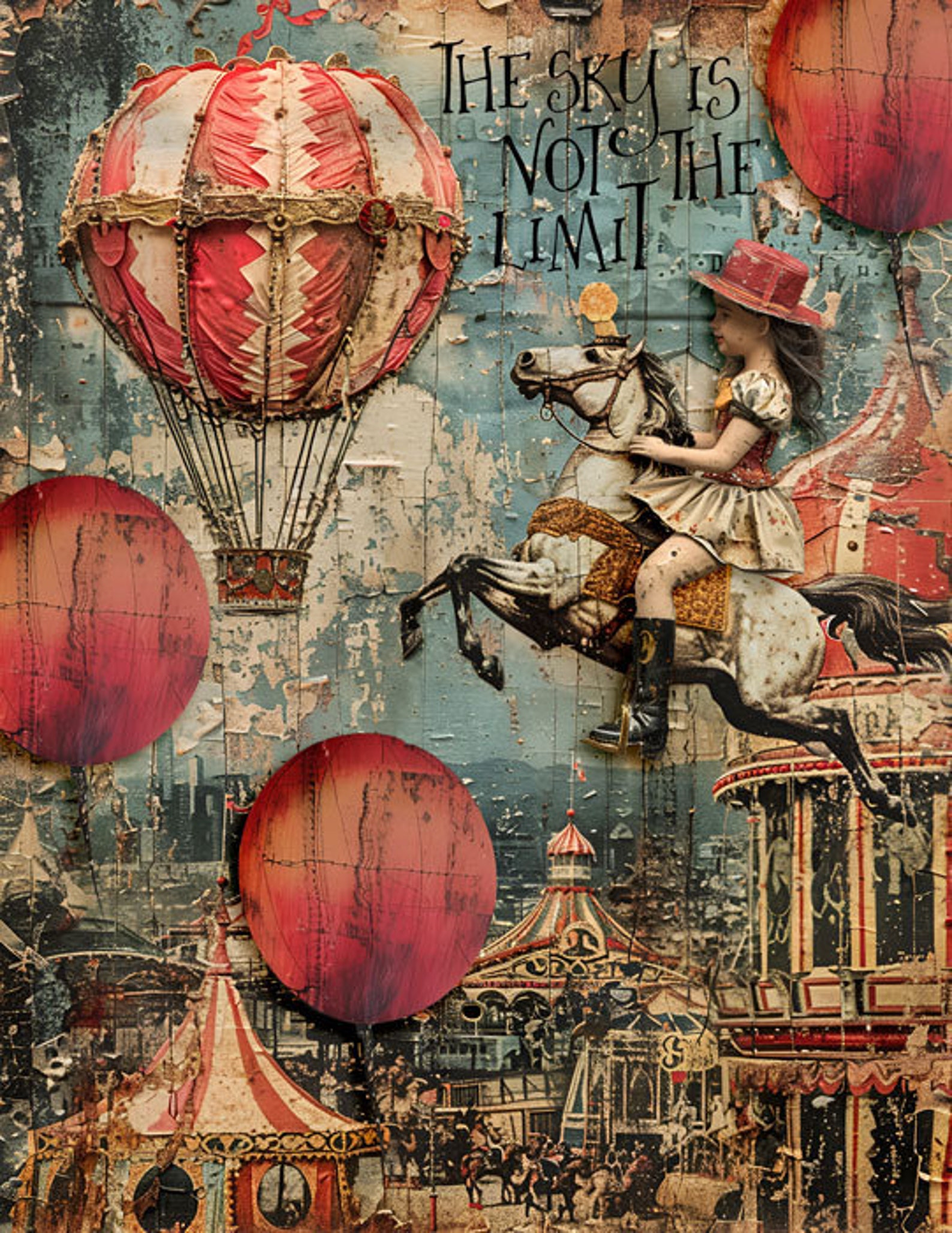 Vintage Quirky Circus, CU, PU, Printable, Papers, Ephemera, JPG, Junk ...