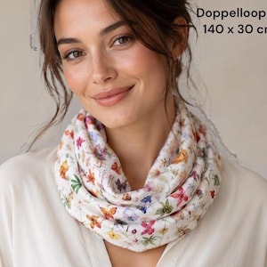 Foulard en soie luxueuse, 100 % soie de créateur. Fabriqué à la main en Allemagne. Un cadeau unique !