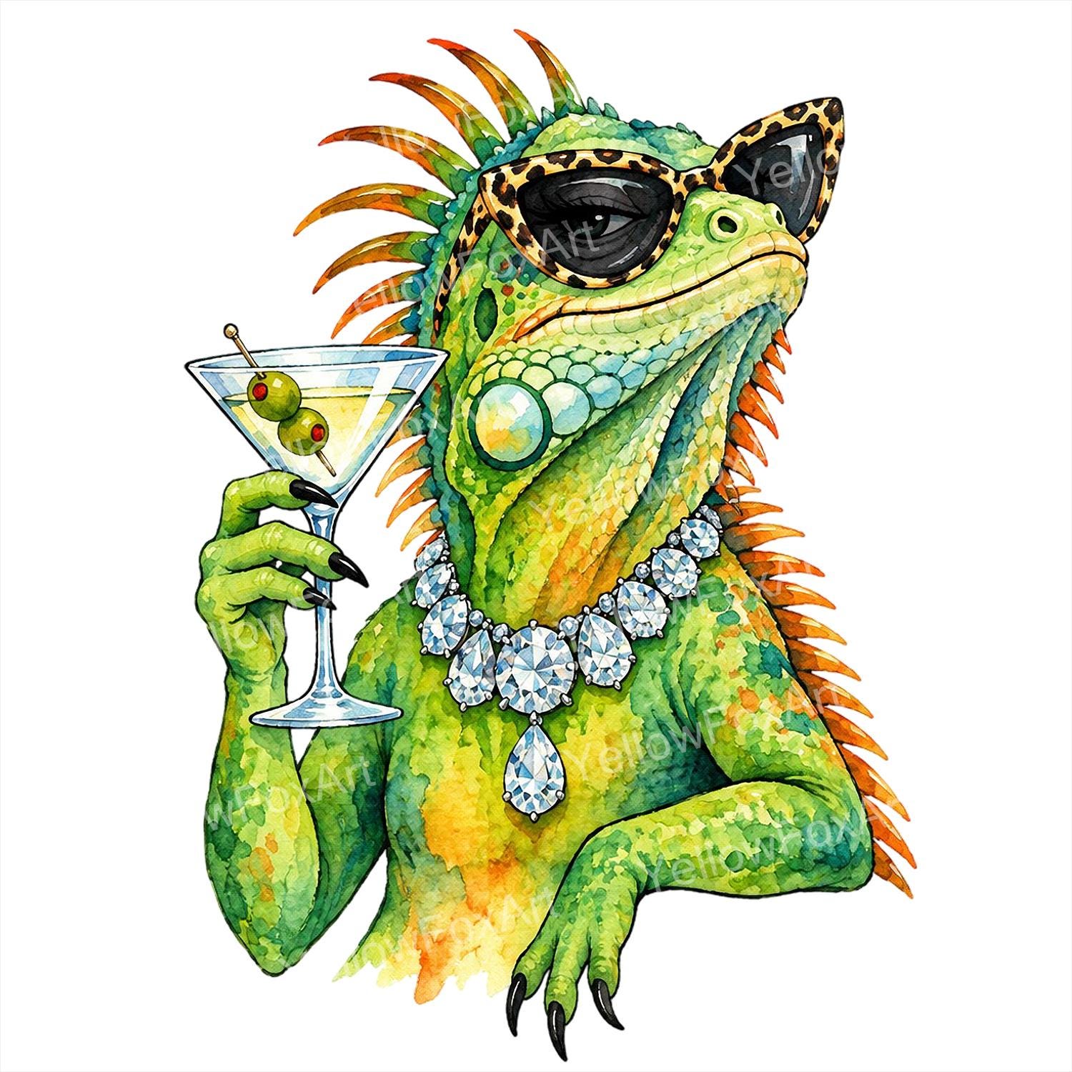 Iguana cartoon - Etsy 日本