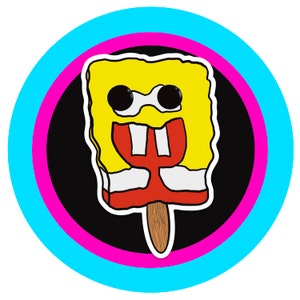 Sticker - Nostalgic Cartoon Popsicle Vinyl | Icecream Truck Decal | Funny Millennial Humor | PopArt Laptop, Water Bottle Sticker