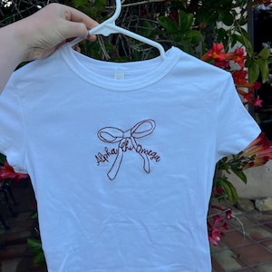 Alpha Chi Omega  baby tee