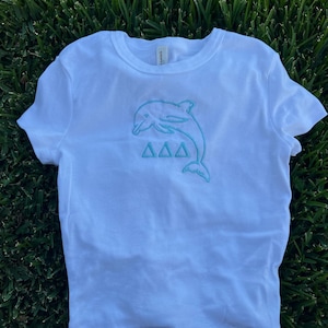 Tri delta dolphin baby tee