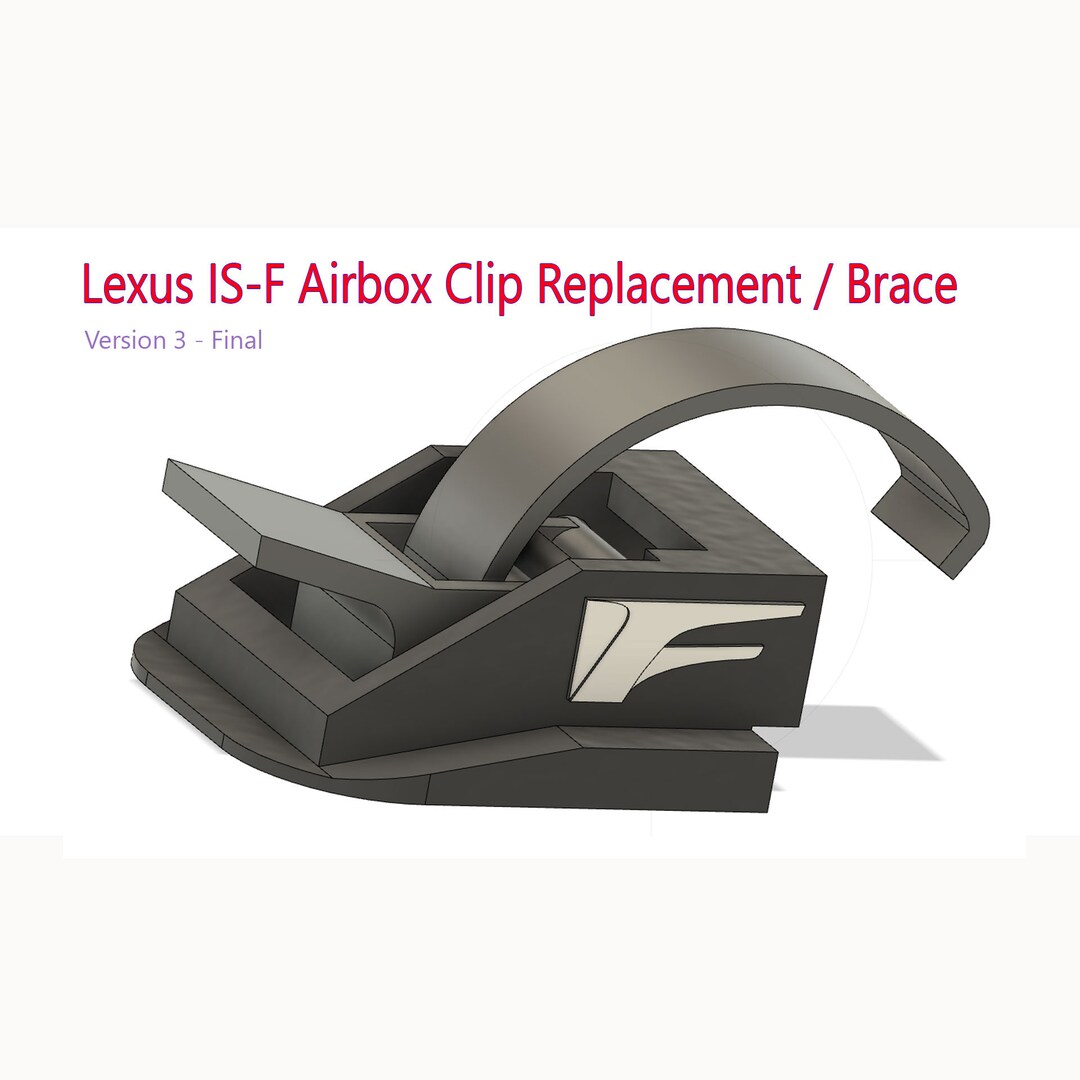 3D Model Digital Download - ISF/RCF Airbox Clips (version 3) - Etsy