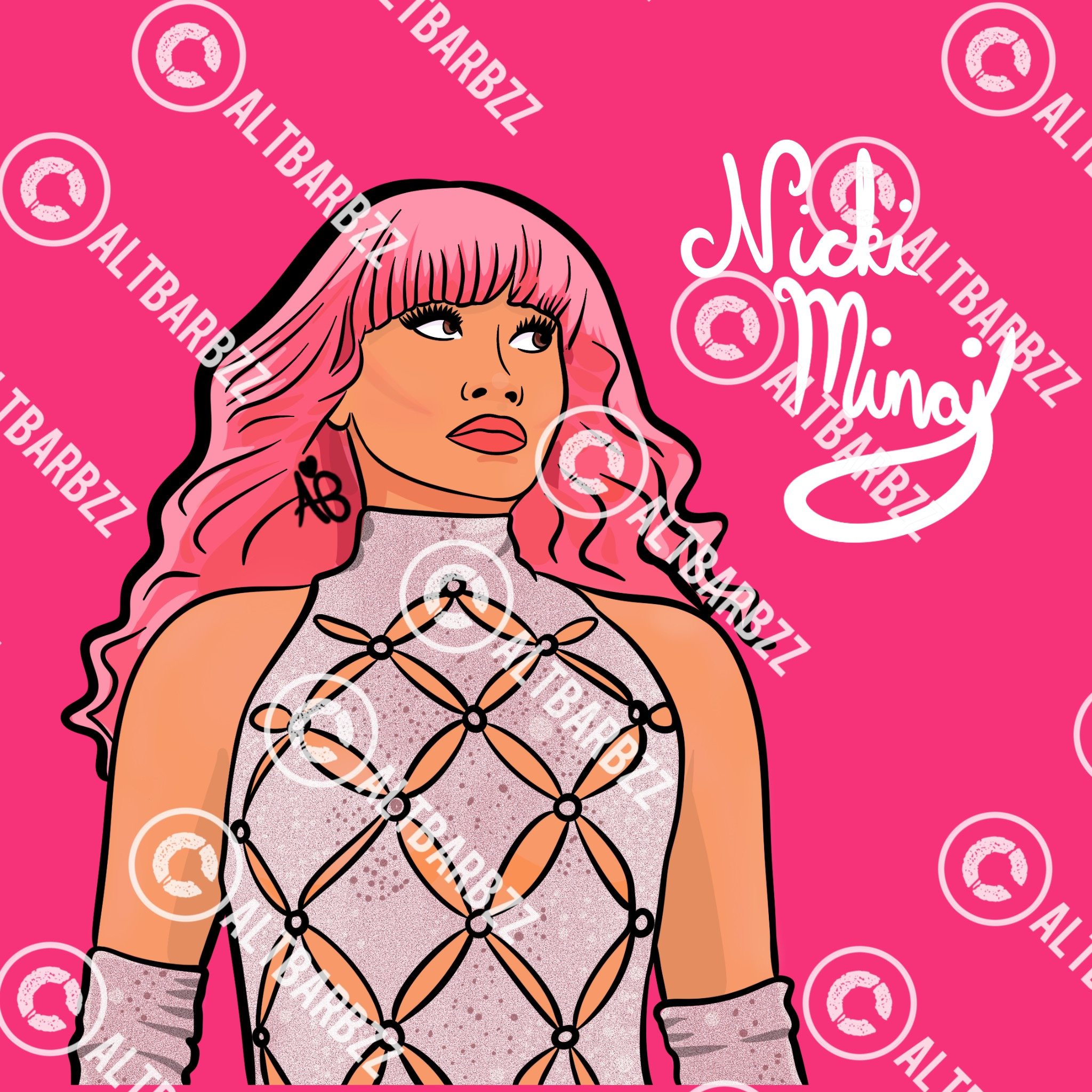 Nicki Minaj, Gag City, for the Barbz, Digital Art, Stage Lights, Hot Pink,  Stage, \u0026 Transparent Background, 3 Files - Etsy Sweden, image size:2048x2048