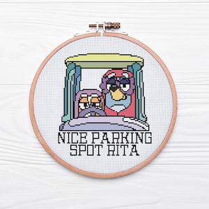 Leuke parkeerplaats | Oma's | Digitaal | Kruissteekpatroon