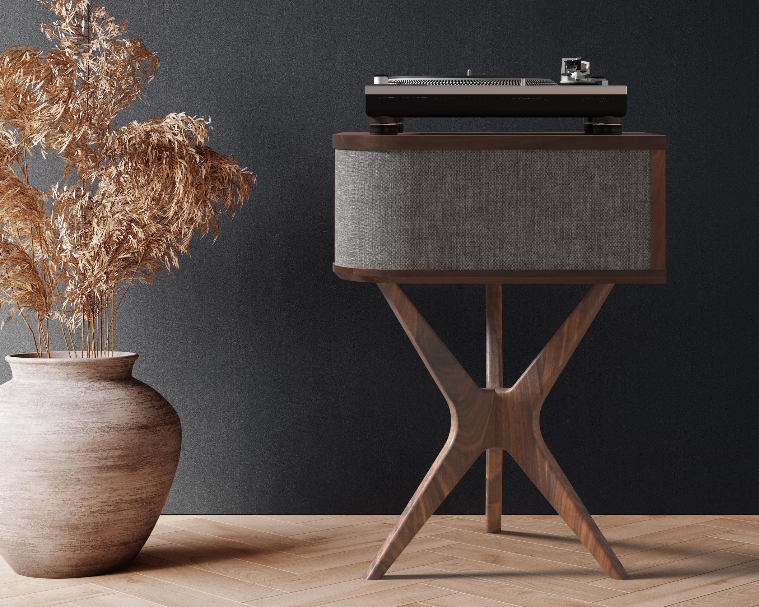 Mid-century Black Walnut Record Player Stand for Sonos Five - Etsy
