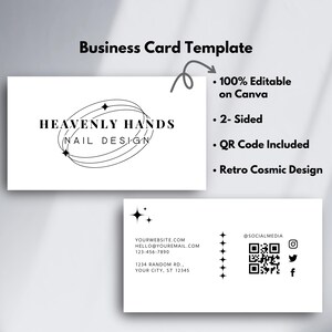 QR Code Business Card, Unique Business Card, Qr Code Card, Custom Business Card, Nail Business Card, Qr Code, Custom Qr Business Card
