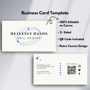 Unique Business Card, Qr Code Business Card, Custom Business Card, Printable Business Cards, Business Card Template Canva, Qr Code Card
