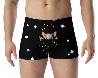 Boxer Briefs - Peeking Sphynx and Stars