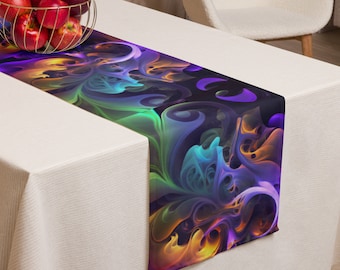 Table Runner – Mardi Gras Smoke Pattern