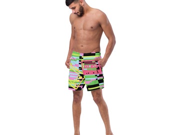 Men's and Youth swim trunks - 80's Vibe - Old School Things