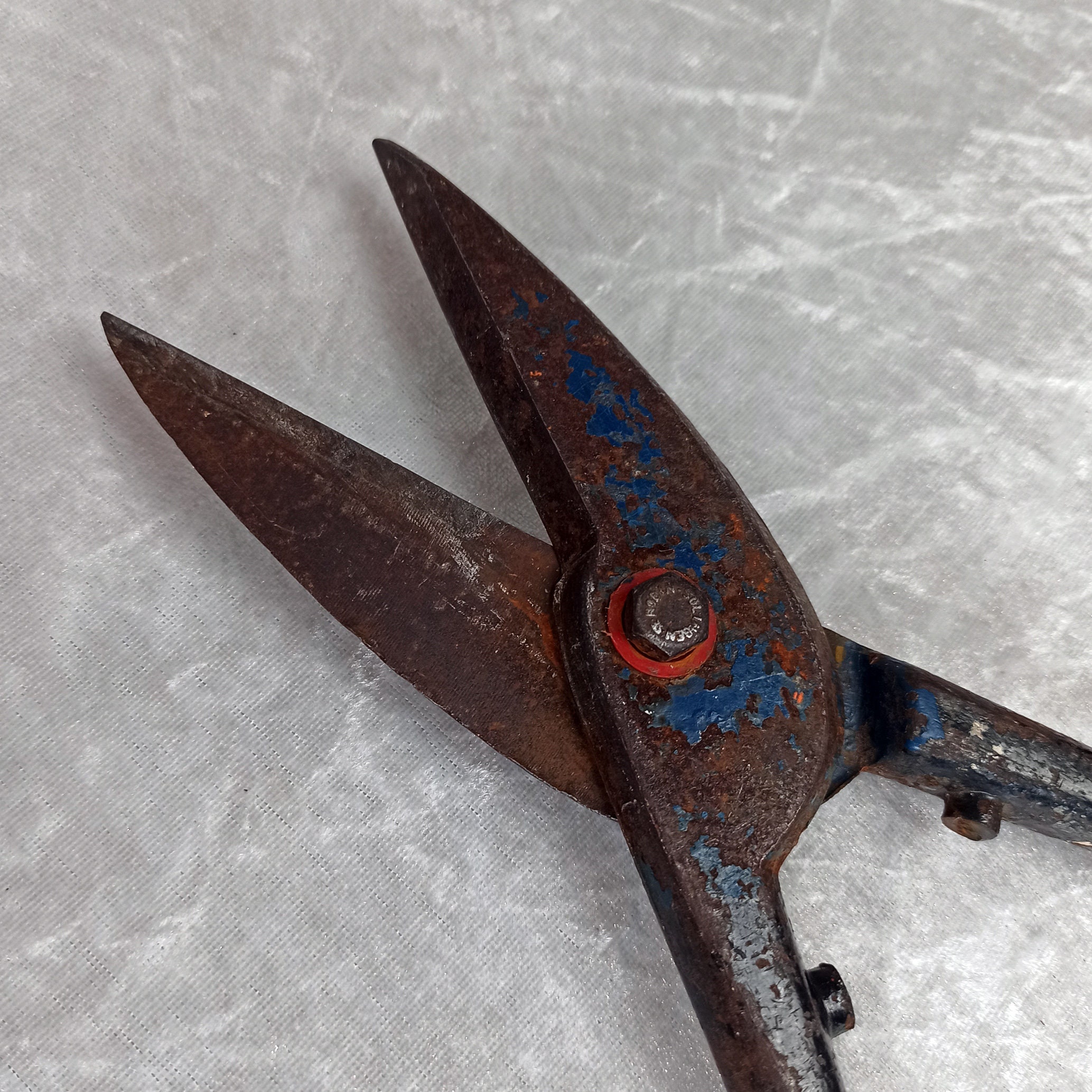 vintage TIN SNIPS tôle robuste outil industriel acier LIVRAISON