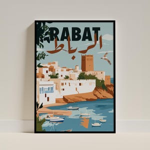 Poster Rabat / Poster Marocco / Affiche Maroc / formato A4 A3