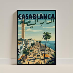 Poster Casablanca / Poster del Marocco / Affiche Maroc / formato A4 A3