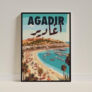 Poster Agadir / Poster del Marocco / Affiche Maroc / formato A4 A3
