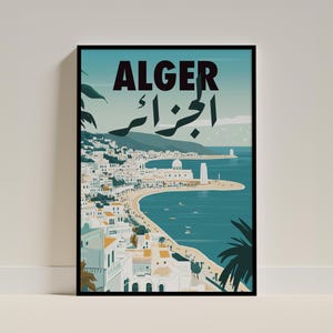 Alger Poster | Algeria Poster | Affiche Algérie | size A4 A3