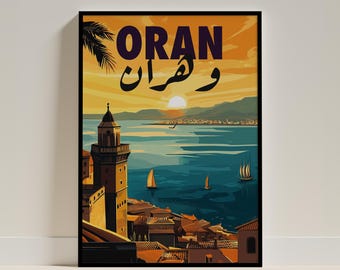 Oran Poster | Algeria Poster | Affiche Algérie | size A4 A3