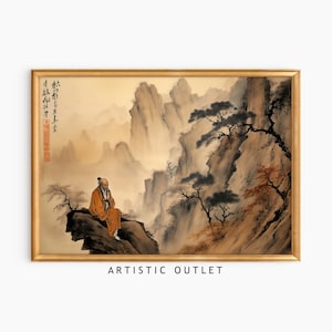 Chinese painting | Asian artwork | Sell digital art | 300 dpi | Chinese landscape | Artistic Outlet Store