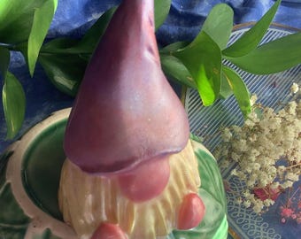 Good Luck Gnome Soap – Handmade Unique Gnome Gift, Shea Butter Soap, OOAK Gift Basket Stuffer, Earth Guardian Gnome, Handcrafted Bath Decor