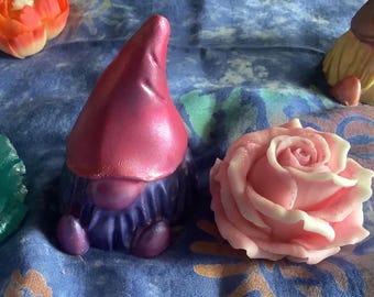 Earth Gnome Soap - Good Luck Gift | Handmade Gift Basket Stuffer, Garden Protector Bath Decor | Shea Butter | Mother&#39;s Day Gnome Soap Gift