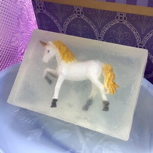 Unicorn Toy Soap: Gentle Glycerin, No Scent/Dyes, Sensory Play