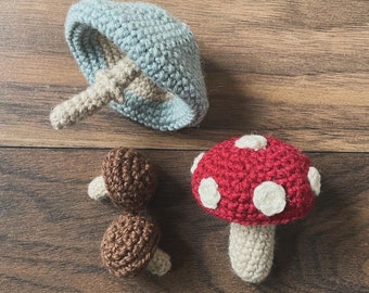 Mushroom Crochet Pattern: Toadstool Home Decor (Digital Pattern)
