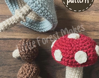 Mushroom Crochet Pattern: Toadstool Home Decor (Digital Pattern)