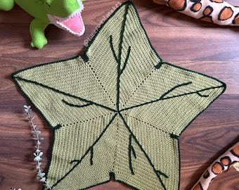 Patrón de manta de bebé Fallen Leaf - [PDF DIGITAL] (Archivo descargable)