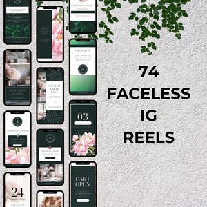 74 Aesthetic Faceless Instagram Reels, Instagram Reel Templates Faceless, Instagram Reel Templates Faceless, Templates for Faceless Reels