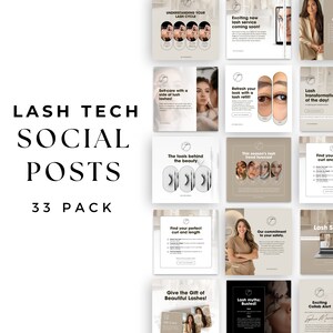 Lash Tech Instagram Post | Lash Tech Flyer | Lash Technician Instagram Lash Extension Template | Social Media Flyer | Beauty Template