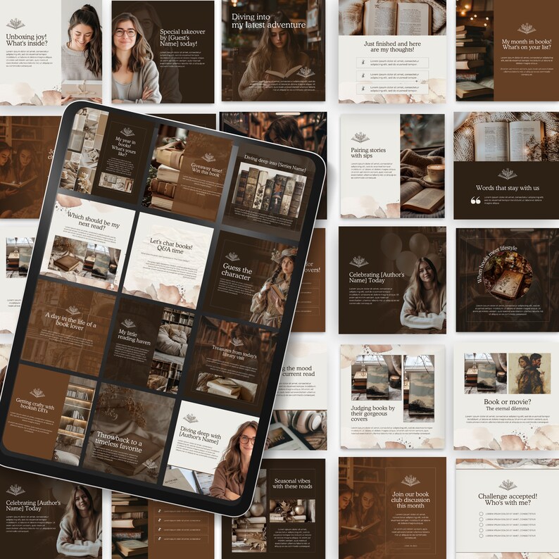 30 Bookstagram Bookish Canva Templates for Instagram Instagram