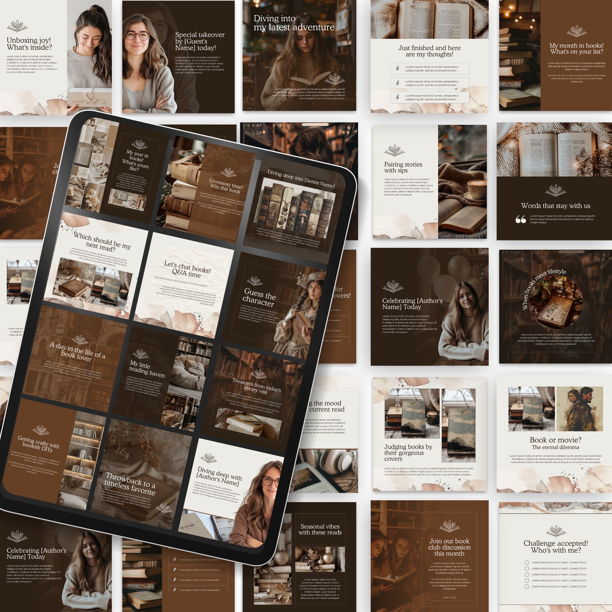 30 Bookstagram Bookish Canva Templates for Instagram Instagram 30 Bookstagram Bookish Canva Templates for Instagram Instagram