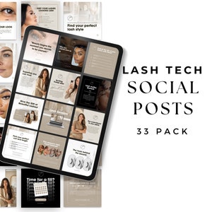 Lash Tech Instagram Post | Lash Tech Flyer | Lash Technician Instagram Lash Extension Template | Social Media Flyer | Beauty Template