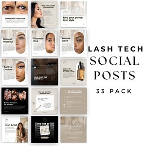 Lash Tech Instagram Post | Lash Tech Flyer | Lash Technician Instagram Lash Extension Template | Social Media Flyer | Beauty Template