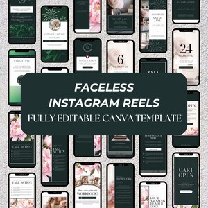 74 Aesthetic Faceless Instagram Reels, Instagram Reel Templates Faceless, Instagram Reel Templates Faceless, Templates for Faceless Reels