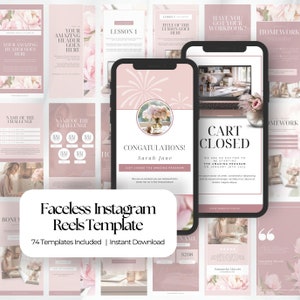 74 Aesthetic Faceless Instagram Reels, Instagram Reel Templates Faceless, Instagram Reel Templates Faceless, Templates for Faceless Reels