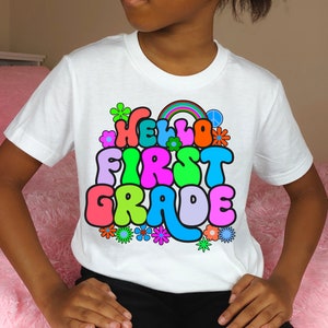 Hello first grade, digital shirt design