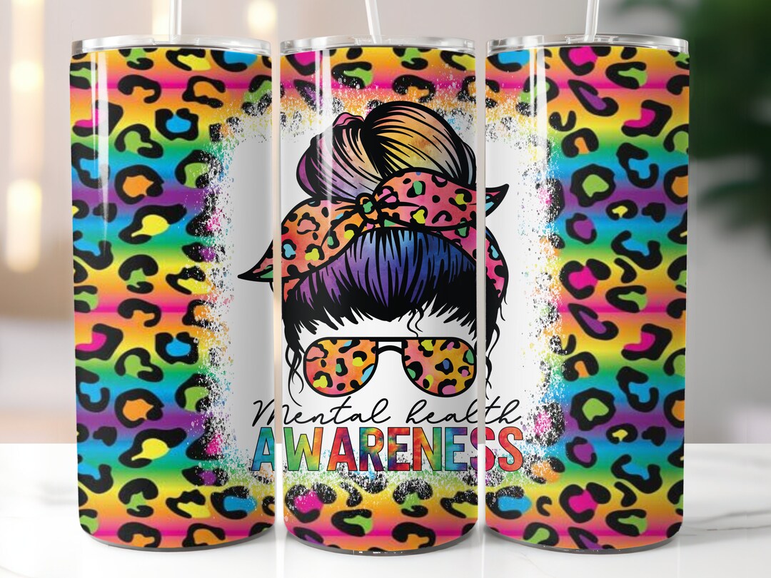 Mental Health Awareness, 20 Oz Tumbler Digital Design - Etsy