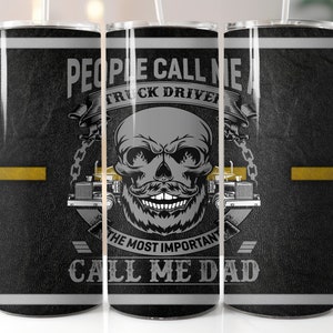 Trucker, 20 oz tumbler digital design